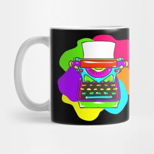 Neon Hippy 80s 90s Costume Retro Vintage Mug